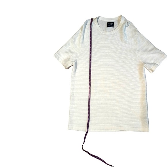 Abercrombie & Fitch White T-shirt Dress Striped Size Large Excellent Condition - Picture 3 of 7